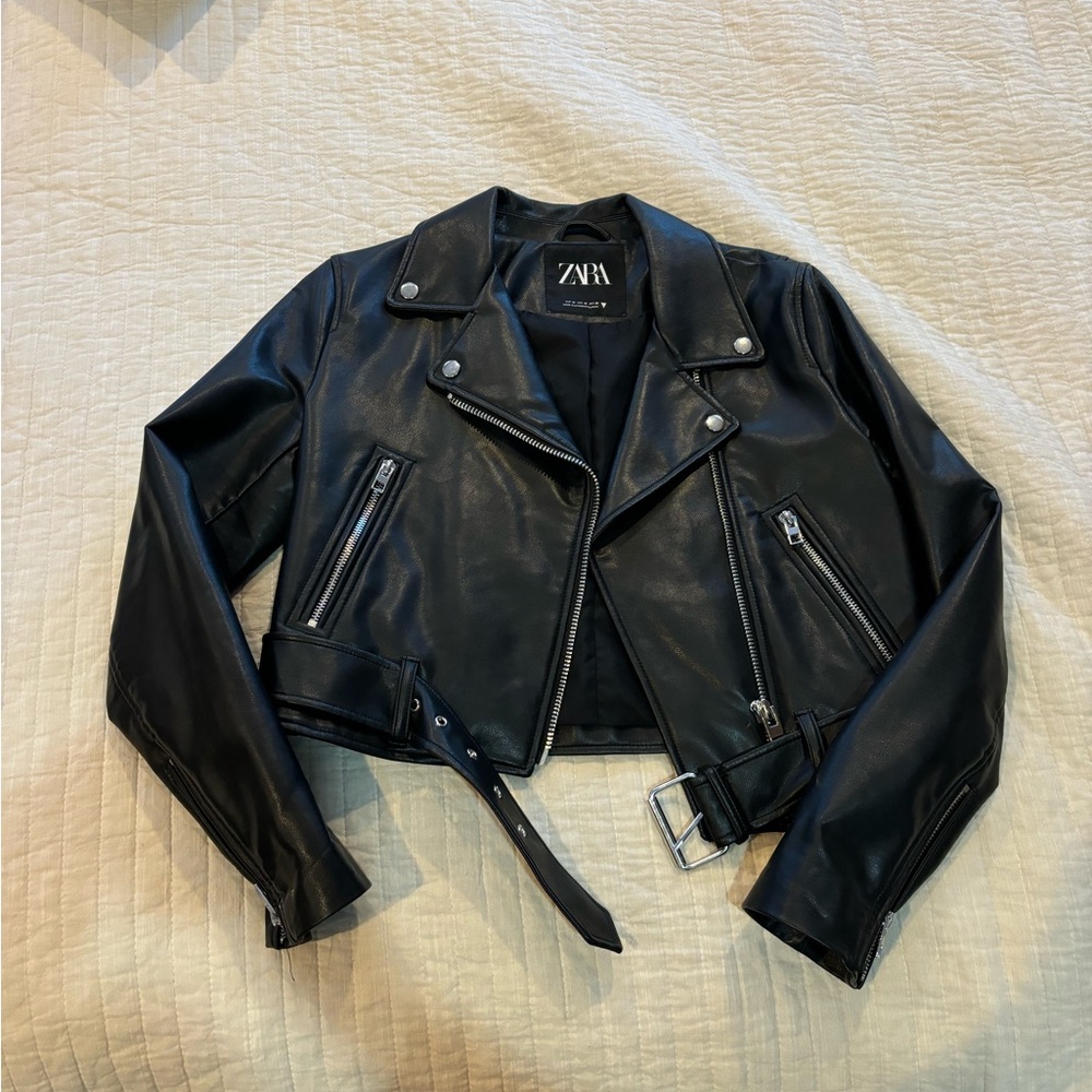 Zara Black Leather Jacket